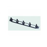 Netiks Nosač kabla sa obujmicama 1U / 19 - sa 5 prstenova (Full P-016D-1U-BK) | ePonuda.com