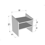 Hanah home noćni ormarić adin beige | ePonuda.com