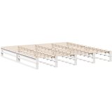  Okvir kreveta bez madraca bijeli 200x200 cm od masivne borovine | shoptok.hr