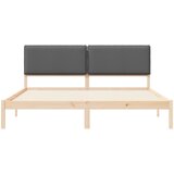  Krevetni okvir s tapiciranim uzglavljem Tamno siva 180 x 200 cm | shoptok.hr