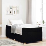  Krevetna konstrukcija s madracem Crna 100 x 200 cm tkanina | shoptok.hr