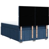  Krevet s oprugama i madracem plavi 140 x 190 cm od tkanine | shoptok.hr