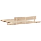 vidaXL Krevet s noćnim ormarićima 150x200cm od borovine | shoptok.hr