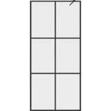 Pregrada za tuširanje s prozirnim staklom ESG 90 x 195 cm crna | Eponuda.ba