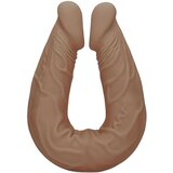 REALROCK Double Dong 14 - dvojni dildo (36 cm) - temno naraven | Shoptok.si
