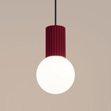 Sollux SL.1749 - visilica na sajli halo 1xG9/8W/230V prečnik 12 cm crvena | Eponuda.com