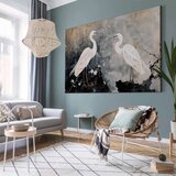  XXL slika - Herons and cherry blossoms - oriental-style illustration depicting birds 200x133 | shoptok.hr