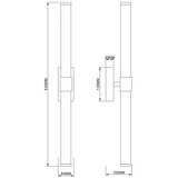 Zuma line 003064-034735 - led zidna lampa eddie LED/12W/230V mesing | Eponuda.com