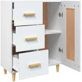  Komoda bela 69,5x34x90 cm konstruiran les, (20653919) | Shoptok.si