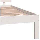  Okvir za krevet od masivne borovine bijeli 150 x 200 cm king | shoptok.hr