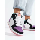 SHELOVET Multicolored High Women's Sneakers