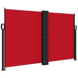  Zložljiva stranska tenda rdeča 140x1000 cm | Shoptok.si