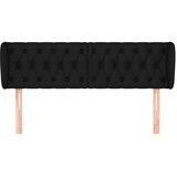  Uzglavlje s ušima crni 147x23x78/88 cm od tkanine | shoptok.hr