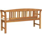  Klupa s jastukom Prirodni uljni završetak 157 x 46 x 82 5 cm | shoptok.hr