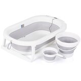 Chipolino sklopiva kadica Bubble Spa s termometrom, kantom i čašom za ispiranje - Grey | shoptok.hr