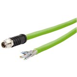 Metz Connect 142M6X10020 M12 omrežni kabel CAT6a SF/UTP 2 m zelena PUR plašč, kislinsko odporen, odporen na ozon, UV odporen, primeren za verigo za sp, (20532938) | Shoptok.si