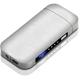 Električni upaljač s USB punjenjem TO-25708 - Srebrna