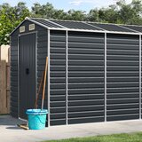  The Living Store Vrtna lopa antracit 191x640x198 cm pocinkano jeklo - Vrtna Lopa, (21479604) | Shoptok.si
