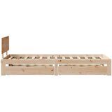 vidaXL Okvir kreveta s ladicama bez madraca 75x190 cm | shoptok.hr