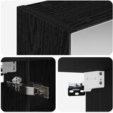  Kupaonski ormar s ogledalom Crni hrast 100 x 14,5 x 70 cm | shoptok.hr