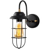 Opviq lights Zidna lampa E27 Socket, Crno-Zlatna Cene