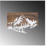 WALLXPERT Dekorativni drveni zidni dodatak Mountain v2 Silver | Eponuda.com