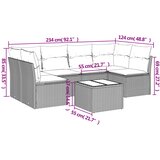  7-dijelni set vrtnih sofa sivi od poliratana | shoptok.hr