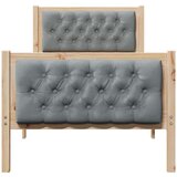  Konstrukcija postelje z vzglavjem Svetlo siva 80 x 200 cm blago, (5000084324) | Shoptok.si