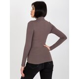RUE PARIS Blouse-RV-BZ-5210.19-dark brown | Shoptok.si