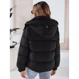 DStreet Kurtka damska zimowa ZENLINE pikowana z kapturem czarna | Shoptok.si