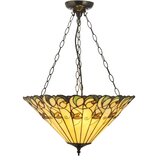 Endon 111881 - Luster na lancu Tiffany JAMELIA 3xE27/10W/230V prečnik 50 cm | Eponuda.com