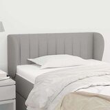 Uzglavlje s ušima svjetlosivo 83x23x78/88 cm od tkanine | shoptok.hr