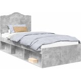  Krevetna konstrukcija s uzglavljem Betonska siva 90 x 190 cm | shoptok.hr