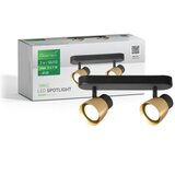 Greentech gu10 x 2 LED spot svetiljka zlatno-crna ( ambre-2 ) u