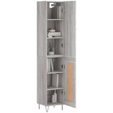 vidaXL Visoka komoda siva sonome 34 5x34x180 cm od konstruiranog drva | shoptok.hr
