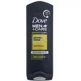 Dove Men + Care Sport Care Active + Fresh hranjivi gel za tuširanje za tijelo i lice nakon sportskih aktivnosti 250 ml za moške