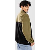 Passenger Set Off Recycled Polar 1/4 Zip Half-Zip Pulover iz flisa khaki | Shoptok.si