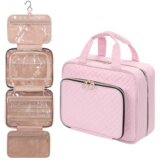 INF PU potovalna torbica za ličenje s kavljem za obešanje, potovalni organizator za dodatke Pink, (21299210) | Shoptok.si