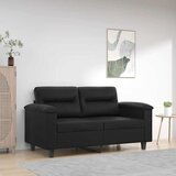  Dvosjed od tkanine crni 120 cm od umjetne kože | shoptok.hr