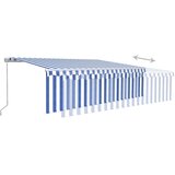  Povlačivi tende Plava i bijela 5 x 3 m Poliester | shoptok.hr