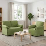 Set sofe 2 kom. Svijetlo zelena Baršun | shoptok.hr
