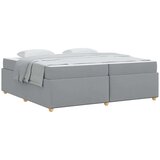  Okvir kreveta s madracem Svjetlosiva 200 x 200 cm tkanina | shoptok.hr