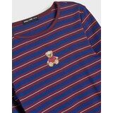Sinsay Pamučna bluza s vezenim medom u prugama | shoptok.hr