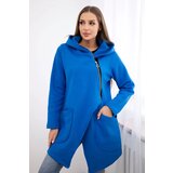 Kesi Insulated sweatshirt with asymmetrical zipper purple blue | shoptok.hr
