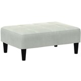  Stolček za noge svetlo siv 77x55x31 cm žamet | Shoptok.si
