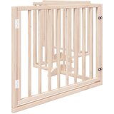  Vrata za pse s vratima sklopiva 4 panela 320 cm drvo topole | shoptok.hr