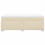  Krevet s oprugama i madracem krem 120 x 200 cm od tkanine | shoptok.hr