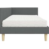  Kotni okvir postelje z matrico Drugo 2 pcs Siva blago, (5000123299) | Shoptok.si
