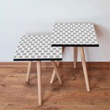 Hanah home set klub stočića 2Shp10, 2 komada, Beli Cene