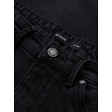 Ombre Men's denim joggers with asymmetrical stitching - blue | Shoptok.si